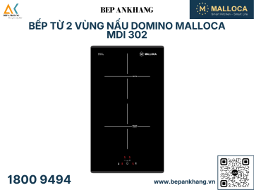 Bếp từ 2 vùng nấu domino Malloca MDI 302